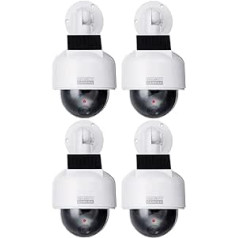 4X Dummy Solar Security Camera Waterproof Flashing LED Indoor Outdoor