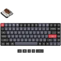 Keychron K3 Pro Custom Ultra Thin Mechanical Keyboard QMK/VIA Wireless, Hot-Swappable Program 75% RGB Layout with Low Profile PBT Keycap Gateron G Pro Switch for Mac Windows Linux