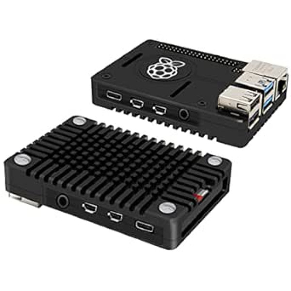 Raspberry Pi 4 Case alumīnija CNC īpaši plāns radiatora korpuss (N300) Raspberry PI 4 modelim B 8GB / 4GB / 2GB