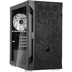 SilverStone tehnoloģija FARA H1M PRO Stilīgs un pārsteidzošs Micro ATX spēļu futrālis ar ARGB apgaismojumu SST-FAH1MB-PRO