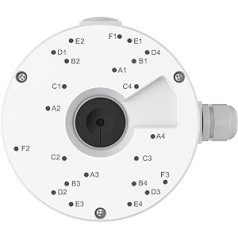 Reolink Junction Box D20 tikai saderīgās kupolveida IP kameras, RLC-520A, RLC-820A, RLC-822A, RLC-824A, RLC-842A, RLC-823A, RLC-523WA, RLC-542WA, E1 āra