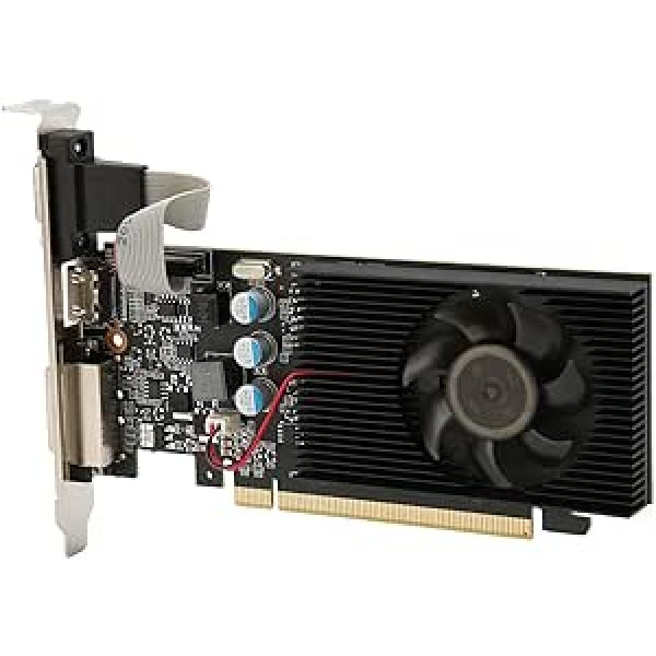 Tonysa Gaming Graphics Card PCI Express2.0 1GB 64bit DDR3 Graphics Card with HD Multimedia Interface and DVI, VGA Interface