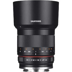 Samyang MF 50mm F1.2 APS-C Sony E schwarz - Manuelles Foto Objektīvs ar 50mm Festbrennweite für APS-C Kameras un Sony E-Mount, ideāls portretam, izturīgs pret Bokeh, kompakts un viegls