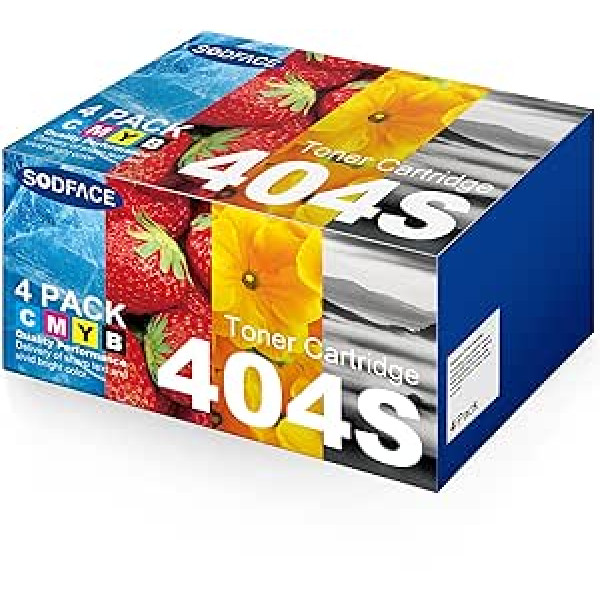 Pack of 4 CLT-P404C K404S Toner Compatible with Samsung 404S for Xpress SL C480W C480FW C48x Series C480 C480FN C430W C430 C43X CLT-K404S CLT-C404S CLT-Y404S CLT-M404S CLT-M404S S (Black, Cyan,