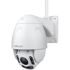 Foscam FI9928P 1080P WiFi videonovērošanas kamera — panoramēšana/noliekšana/tālummaiņa no attāluma, 60 metru nakts redzamība, kustības noteikšana, ūdensizturīgs, āra mājas drošība — ideāli piemērota piebraucamā ceļa/dārza nov