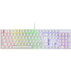 MARSGAMING Gaming MK422 balts, mehāniskā tastatūra RGB, antighosting, mehāniskais slēdzis sarkans, ASV valoda, MK422WRUS