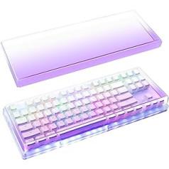 Geekria Tenkeyless TKL tastatūras putekļu vāciņš, caurspīdīgs akrila tastatūras vāciņš 80% kompaktai mehāniskai spēļu bezvadu tastatūrai ar 87 taustiņiem, saderīga ar Logitech G915 TKL, G PRO