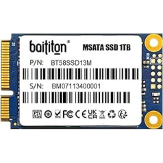 BAITITON 1TB MSATA vidinis SSD kietojo kūno diskas, didelės spartos duomenų perdavimas