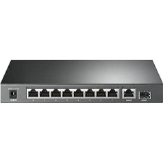 TP-Link TL-SG1210P 10 portu gigabitu darbvirsmas slēdzis ar 8 PoE+ portiem, vienkārša palaišana