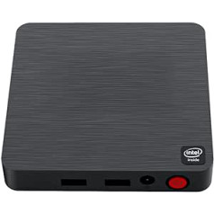 Mini galddators Mini dators mikrodators T4 Pro Windows 10 Intel Celeron N3350 4GB RAM 64GB Atbalsta 4K HD Dual HDMI Dual WiFi (2.4G+5.8G) Ethernet 1000M USB 3.0x4 BT 4.0