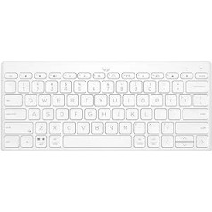 HP — 350 bezvadu Bluetooth datora tastatūra ar vairākām ierīcēm, Qwerty, itāļu izkārtojums, emocijzīmes, autonomija līdz 2 gadiem, saderīga ar Windows, Android, Chrome OS, MacOS, iPadOS