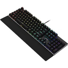 Spēļu tastatūra AOC GK500 — franču valodas izkārtojums — RGB apgaismojums — pret spoku veidošanās — AOC G-Tools programmatūra — N-taustiņa apgāšanās