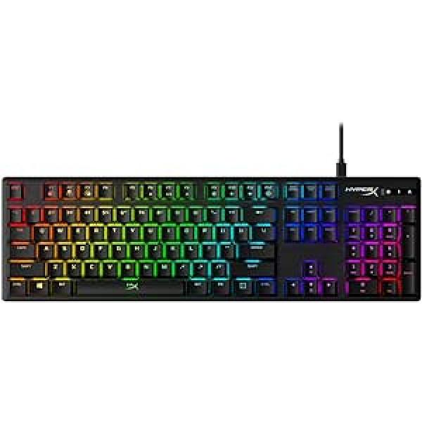 HyperX Alloy Origins RGB Mechanical Gaming Keyboard, HyperX Red Switches (US QWERTY)