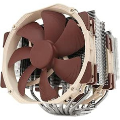 Noctua NH-D15, Premium CPU dzesētājs ar 2x NF-A15 PWM 140 mm, ventilatori (brūns)