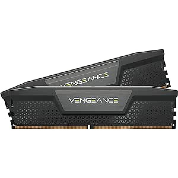 Corsair VENGEANCE DDR5 RAM 32GB (2x16GB) 6200MHz CL36 Intel XMP iCUE Compatible Computer Memory - Black (CMK32GX5M2B6200C36)