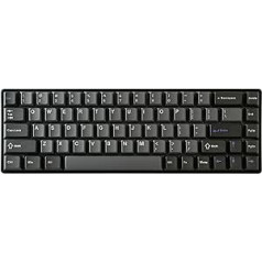 DrunkDeer G65 Rapid Trigger Mehāniskā tastatūra Magnētiskais Switch Gaming RGB PBT Keycap 65% Izmērs 68 Taustiņi Kompakti Vadu Ghost Proof Black