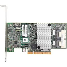 ciciglow LSI 2208 dviejų branduolių RAID kortelė, pagrindinė valdymo RAID valdiklio kortelė, 8 vidiniai SATA ir SAS prievadai, RAID 0/1/5/6 palaikymas, 6 GBps 512 MB RAID