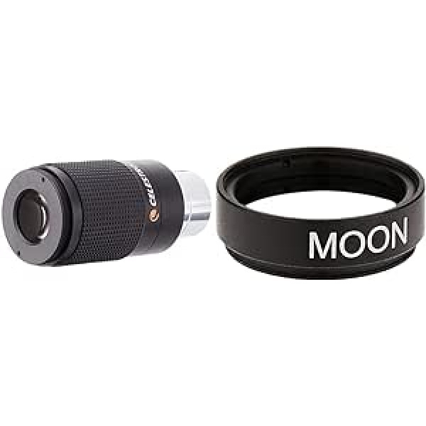 Celestron 1,25 collu 28–24 mm okulāra tālummaiņa, 93230 un 94119-A 1,25 collu mēness filtrs