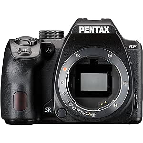 PENTAX KF APS-C digitālās spoguļkameras korpuss, putekļu necaurlaidīgs pret laikapstākļiem Vario LCD displejs, melns 24 mm