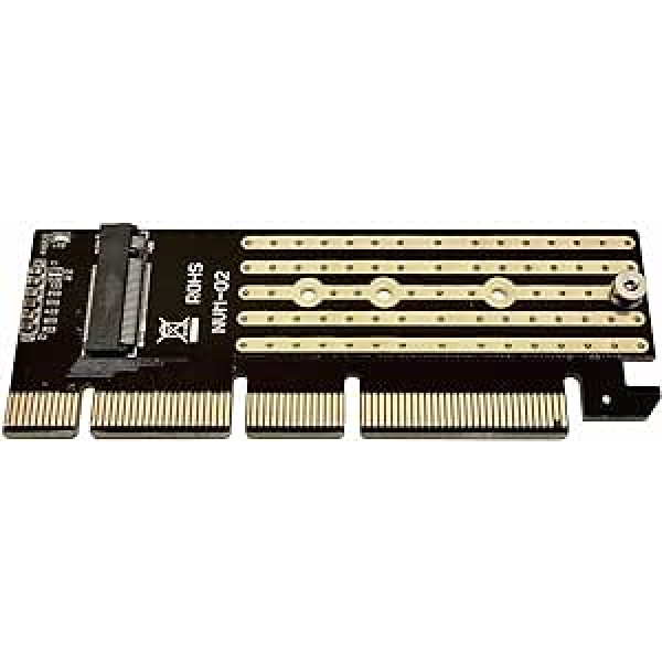 Combrite M.2 NVME SSD auf PCI-E 16x 8x 4x Adapterkarte M.2 PCIe auf PCIe 3.0 x16 - Unterstützt M-Key M.2 PCIe NVMe/AHCI SSD 2280, 2260, 2232,