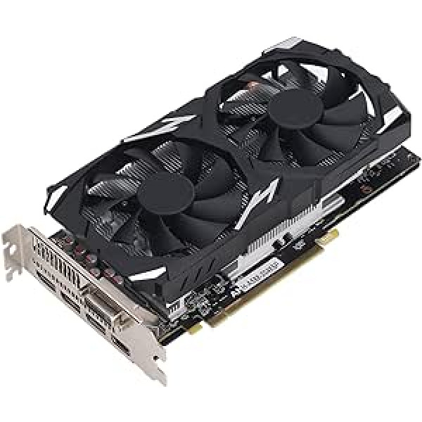 Cuifati RX 580 grafikas karte, 8 GB GDDR5 256 BIT spēļu grafikas karte, 7000 MHz, 8K grafikas, 16PCI Express 3.0DP, HDML, DVI Plug and Play grafikas kartes (AMD Radeon RX 580)