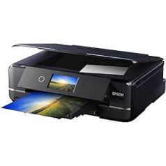 Epson Expression Photo XP-970 3-in-1 tintes daudzfunkciju printeris (skeneris, kopētājs, WiFi, Ethernet, dupleksais, 10,9 cm skārienekrāns, vienas kasetnes, 6 krāsas, DIN A3) melns, 10 x 15 cm
