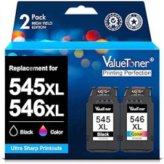 Valuetoner PG-545XL CL-546XL saderīgās tintes kasetnes nomaiņa priekš Canon 545 XL 546 XL priekš Pixma MX495 MX490 TS3150 TR4550 TR4551 MG3050 MG2951 MG3050 MG2951 MG3050 MG2950 MG3050 MG2950 MG3050 MG2950 MG2555SMG25MG25MG 550S MG25550S MG25550S MG2