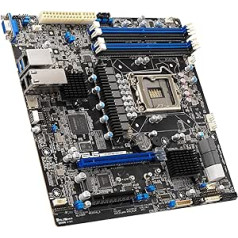 ASUS P12R-M/10G-2T Motherboard - Intel C252 - Intel LGA1200 Socket - DDR4 RAM - Micro-ATX, 90SB0AC0-M0UAY0, Black