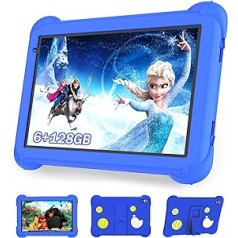 YUMBOT Kids Tablet 8 Inch Android 11 Learning Tablet with WiFi Bluetooth 1280 x 800 6GB RAM 128GB ROM Quad Core 4000mAh Dual Camera Google Play Parental Control Tablet for 3-14 Years