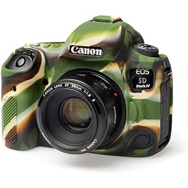 easyCover - Silikon Kameratasche - Schutz für Ihre Kamera - Canon 5D Mark 4 - Camouflage