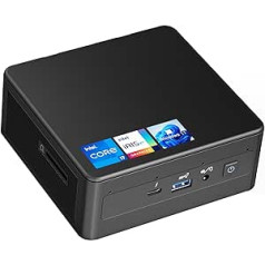 Intel NUC 11 Panther Canyon Mini dators, Intel Core i7-1165G7 procesors, 32 GB RAM un 1 TB SSD mini dators, Win 11 PRO, LAN 1000M/WiFi 6/BT5.2, biznesa dators birojam/skolai/mājai (NUC11PAHi7)