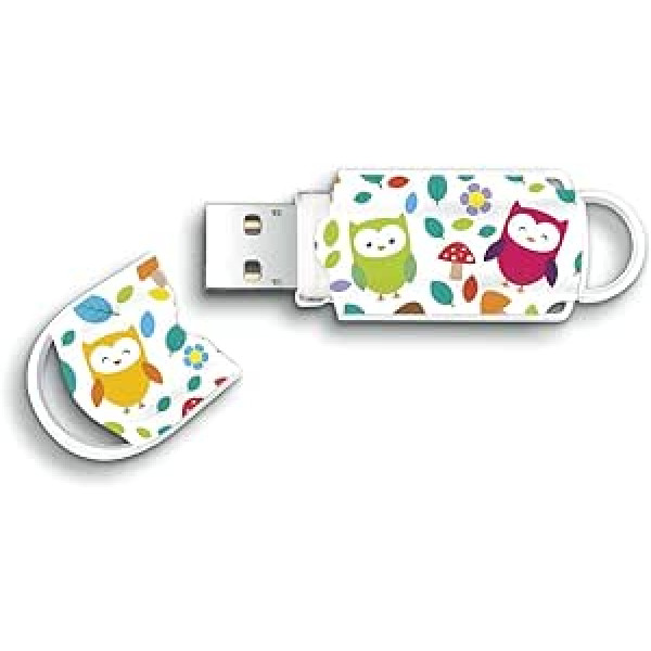 Integrēts 16 GB Xpression Owls USB zibatmiņas disks