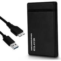 External Gaming Drive 2.5 Inch HDD 3.0 USB Portable External Hard Drive Storage and Backup Game Drive for Xbox PS4 PS3 PC Games Android Games and Many More 500GB