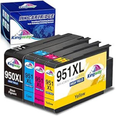 KINGWAY 950XL 951XL Druckerpatronen Saderīgs ar HP 950/951XL Multipack ar HP Officejet Pro 8600 Patronen für Officejet Pro 8610 8100 8620 8100 8615 8625 8100 8615 8625 8100 8615 8625 8100 8615 8625 8630 6dw