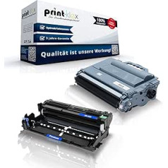 Print-Klex saderīgs toneris ar cilindru priekš Brother DR3400 & TN3480 HL-L 5000 D HL-L 5100 DN HL-L 5100 DTN HL-L 5100 DNTT HL-L 5100 Series DR 3400 TN-melns 3400 TN-34800 Office Pro