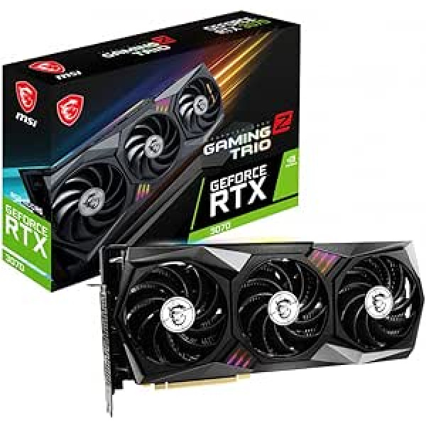 MSI GeForce RTX 3070 GAMING Z TRIO 8G LHR vaizdo plokštė – NVIDIA RTX 3070 LHR, GPU 1845MHz, 8GB GDDR6 atmintis