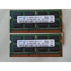 Samsung 8 GB (2 x 4 GB) divu kanālu komplekta DDR3 atmiņas modulis 1333 MHz (PC3 10600S) SO-Dimm atmiņas modulis piezīmjdatora klēpjdatora RAM atmiņa