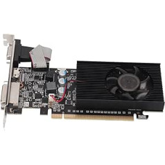 Cuifati GT610 2GB DDR3 Graphics Card, 64-bit 1000MHz Low Profile Graphics, 2K Graphics Card, Computer Graphics Card with HDML/VGA/DVI, PLUA AND Play