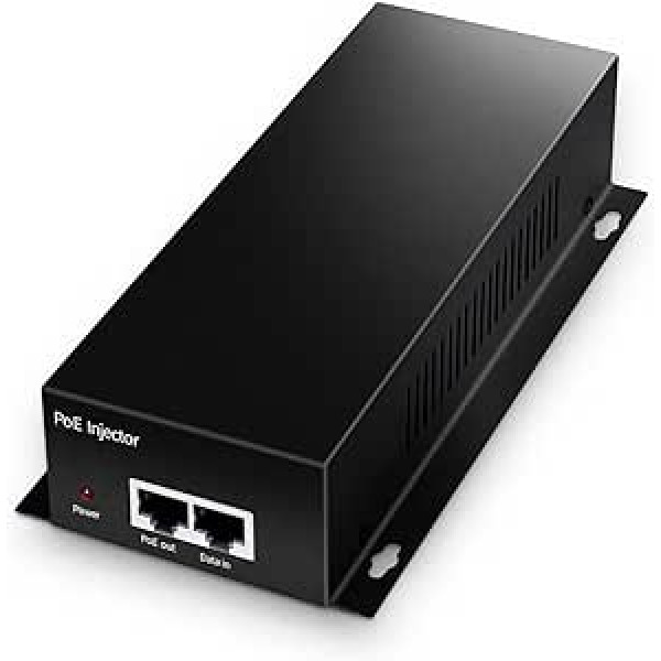 Gigabit PoE+ inžektors, 90 W 802.3af/at/bt 1000 Mbit/s, Plug & Play, metāls, kas paredzēts uzstādīšanai galddatorā/sienā, attālums līdz 100 metriem (328 ft.)