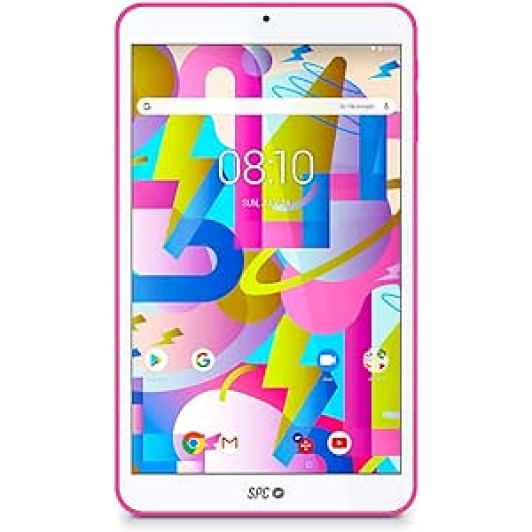 SPC Lightyear Android planšetdators 8 collu IPS displejs iekšējā atmiņa 16 GB RAM 2 GB WiFi Bluetooth rozā krāsā