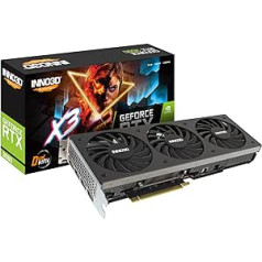 „Inno3D GeForce RTX 3080 X3 LHR“ vaizdo plokštė – 10 GB GDDR6X, HDMI, 3X DP, N30803-106X-1810VA44H