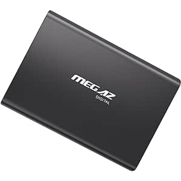 MEGAZ DIGITAL 250 GB pārnēsājams ārējais cietais disks, HDD USB 3.0, saderīgs ar datoru, Mac, klēpjdatoru, Chromebook datoru, pelēks