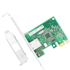 Euqvos Intel I210-T1 GbE NIC, PCI-E X1, I210 mikroshēmojumam, viens RJ45 ports, Ethernet servera adapteris, LAN karte operētājsistēmai Windows Server, Win8, 10, XP un Linux, VMware ESX/ESXi