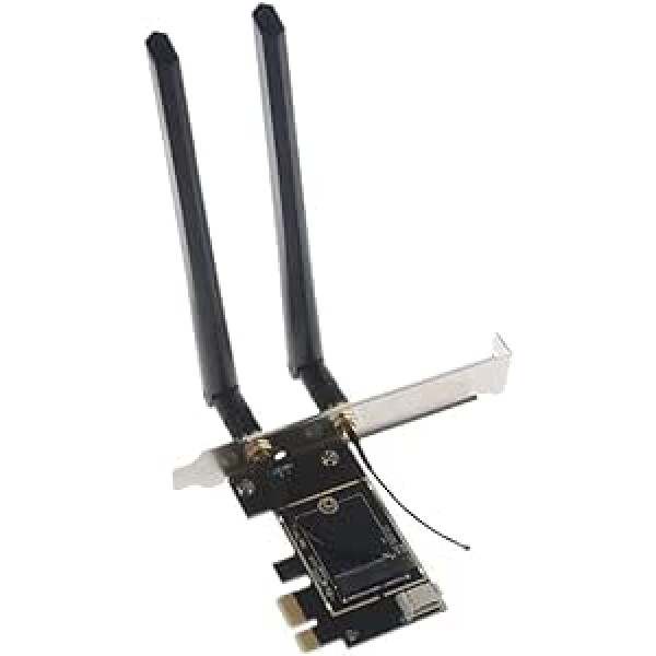 HighZer0 Electronics klēpjdators uz galddatoru (PCIe x1) Wi-Fi kartes pārveidotājs M.2 PCIe tīkla kartēm ar Bluetooth atbalstu (Adapter_Kit)