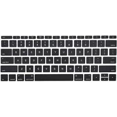 MMOBIEL Keycaps Complete Set for US Keyboard Set Replacement Compatible with MacBook Pro Retina 13 Inch 15 Inch A1989 A1990 A1932 (Black)