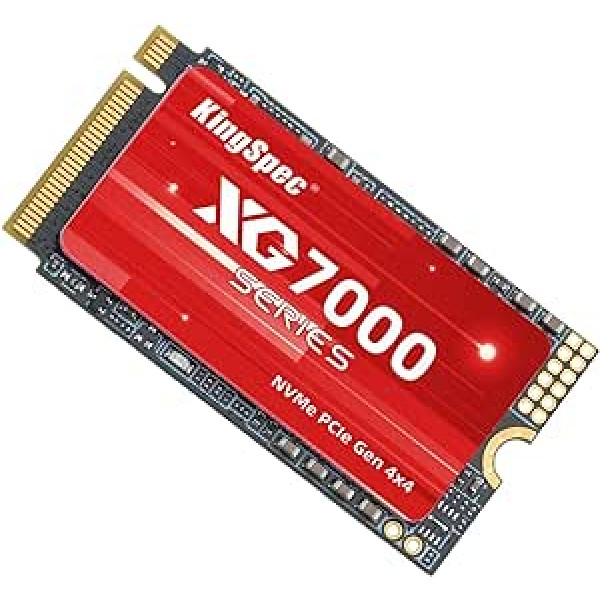 KingSpec 512GB PCIe 4.0 M.2 2242 SSD – skaitymo greitis iki 7200 MB/s, vidinė NVMe SSD 3D NAND blykstė, skirta nešiojamiesiems kompiuteriams ir staliniams kompiuteriams (512 GB)