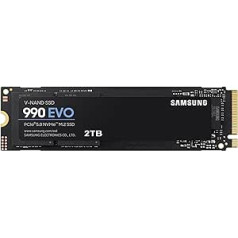 Samsung 990 EVO 2TB PCIe® 4.0 x4 / 5.0 x2, NVMe2.0 (up to 5000MB/s) NVMe M.2 (2280) Internal Solid State Drive (SSD) (MZ-V9E2T0BW)