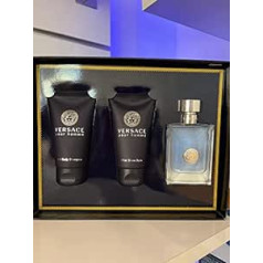 Versace Pour Homme komplekts 50 ml tualetes ūdens + 50 ml šampūns + 50 ml pēcskūšanās līdzeklis