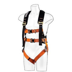 Portwest Ultra 3 Point Harness Black/Orange Size: S/M/L FP73K1RS/M/L