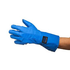 neoLab 2-4313 Polyamid 6.6/Mischgewebe Standard Kryo Handschuhe, Größe XL, Herren Geschlecht, 40cm Länge, Blau, Paar